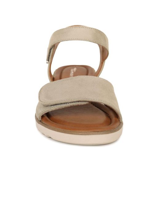 Tamaris Brown Iris Low Wedge Sandals