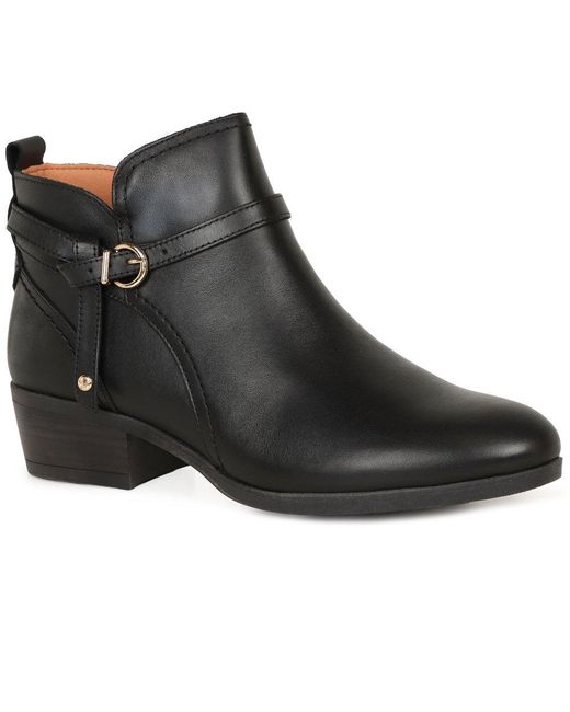 Pikolinos Black Dixie Ankle Boots