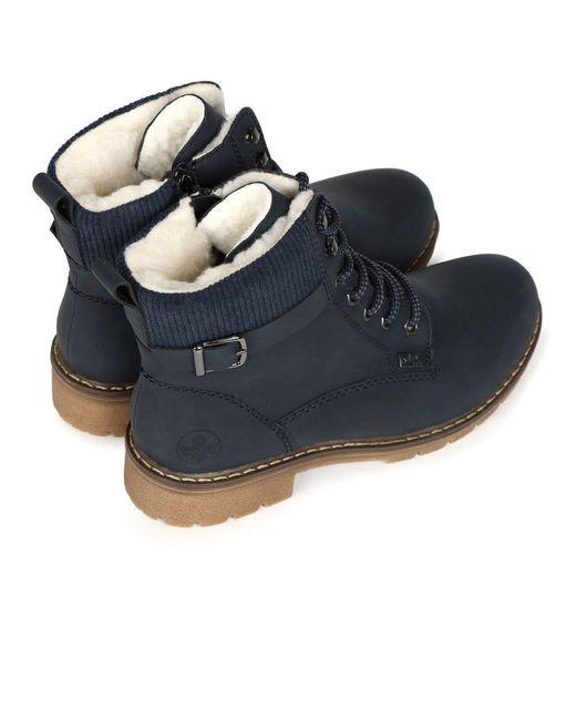 Rieker Blue Fairbanks Ankle Boots