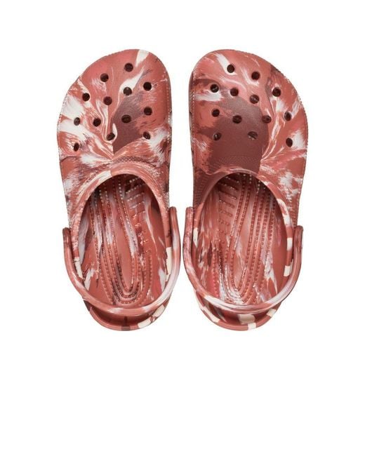 CROCSTM Pink Marble Sandals