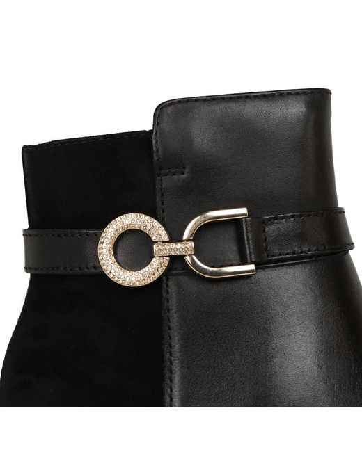 Caprice Black Faith Ankle Boots