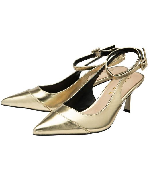 Ravel Metallic Catrine Slingback Court Shoes Size: 3