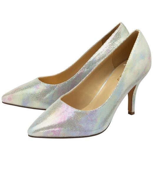 Lotus Metallic Megan Court Shoes