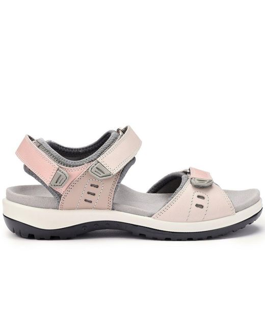 Hotter White Walk Ii Sandals