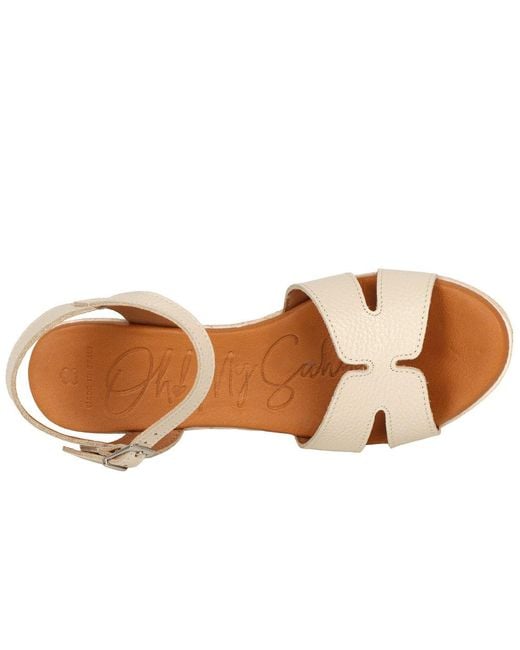 Oh My Sandals Brown Madrid Espadrille Wedge Heel Sandals