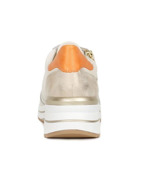 Remonte White Arial Trainers Colour: 80 Off Lea