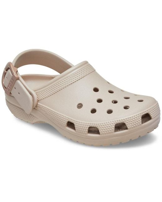 CROCSTM Metallic Classic Buckle Clogs