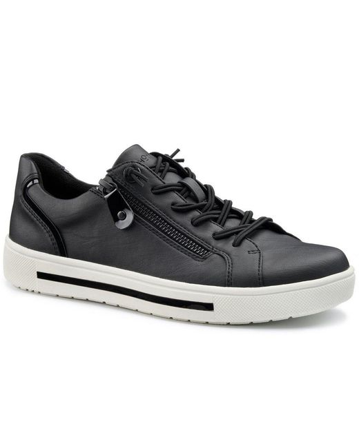 Hotter Black Leo Trainers
