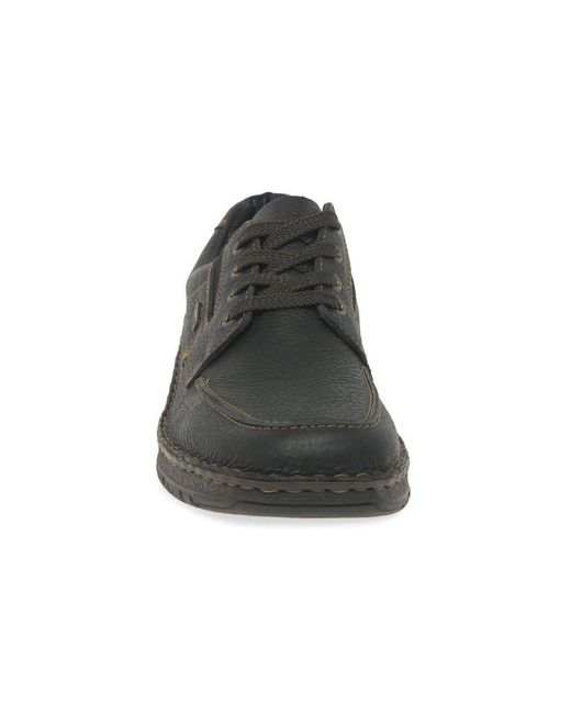 Rieker Black Mitchell Shoes for men