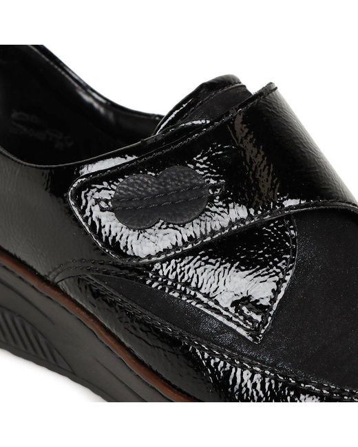 Rieker Black Leaves Shoes