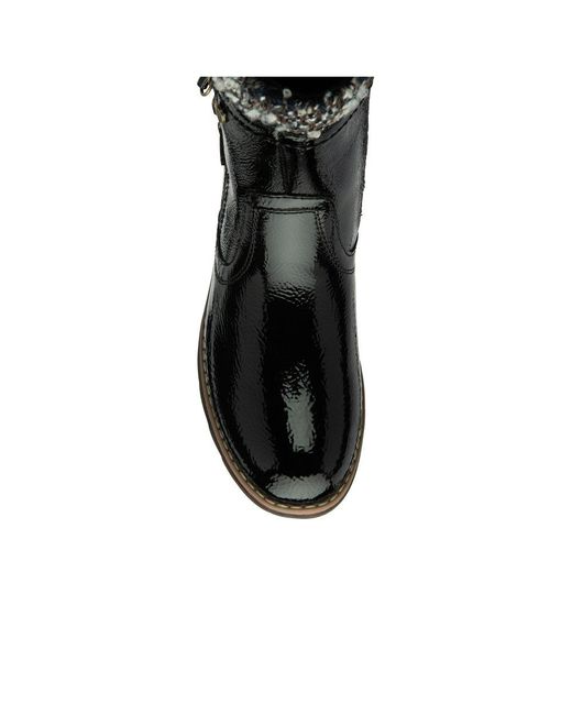 Lotus Black Morgan Ankle Boots