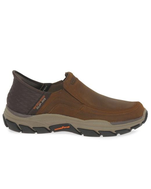 Skechers Brown Slip for men