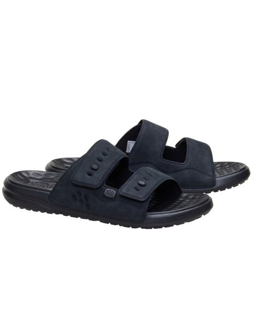 HeyDude Blue Wave 2 Strap Slide Sandals for men