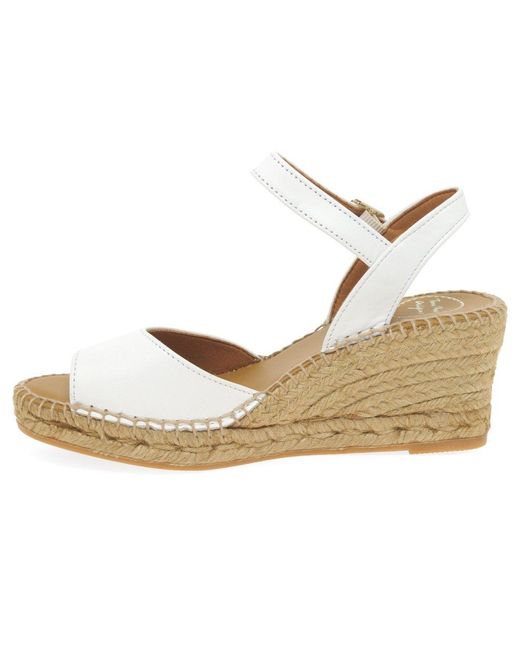 Toni Pons White Sia-P Wedge Heel Espadrille Sandals