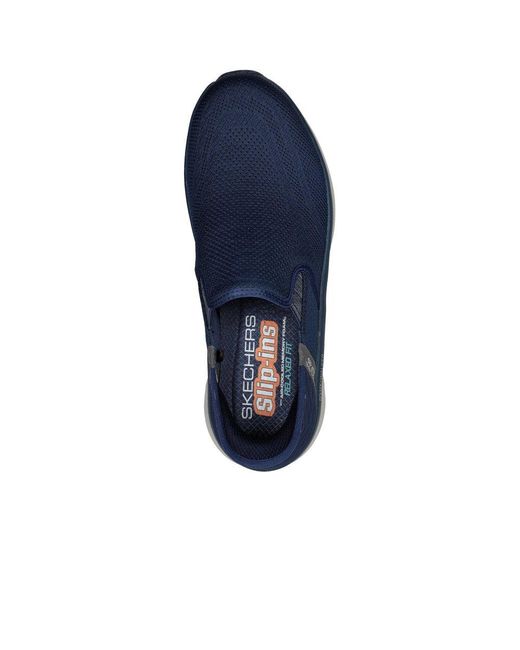 Skechers D lux Walker Orford Trainers in Blue for Men Lyst UK