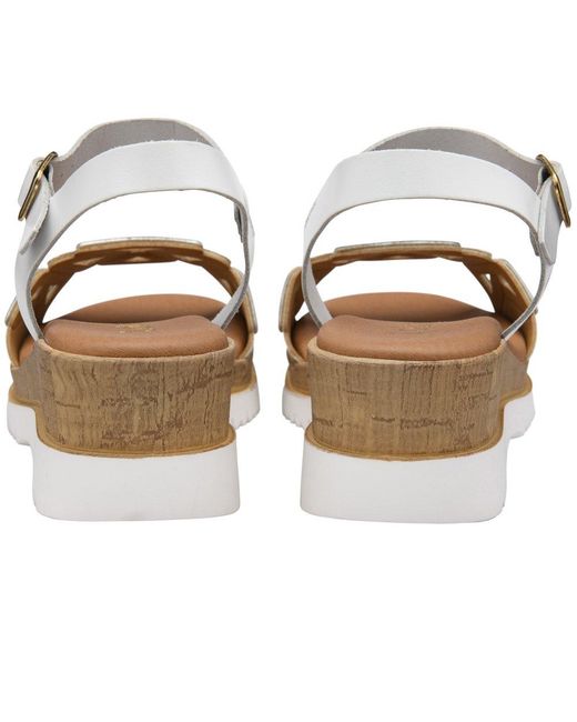 Lotus White Ariah Sandals