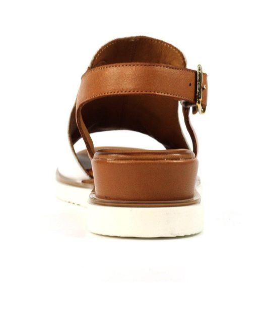 Lunar (GRS) Brown Steffi Wedge Sandals