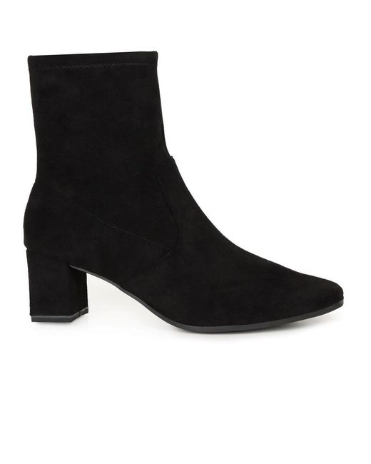 Caprice Black Carly Ankle Boots