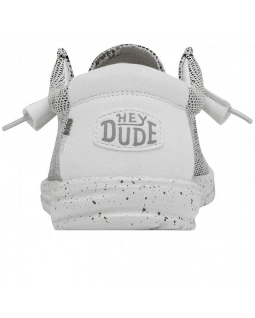 Hey Dude Gray Wally Sox Shoes Size: 7 for men