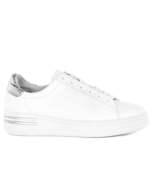 Gabor White Keystone Trainers