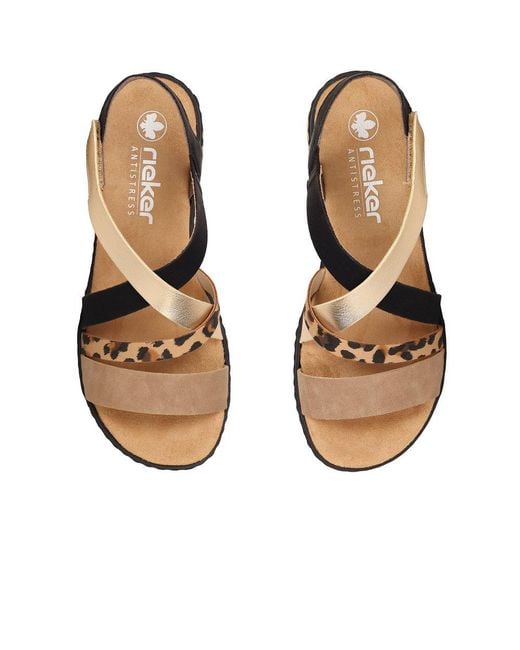 Rieker Brown Kaz Sandals