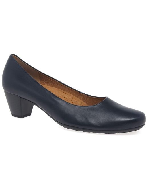navy blue leather court shoes uk