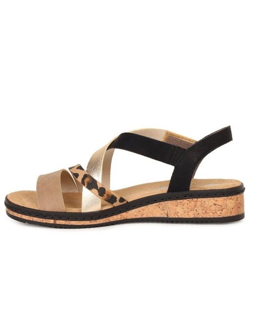 Rieker Brown Kaz Sandals