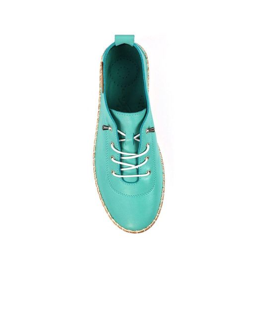 Lunar (GRS) Blue Evie Plimsoll Trainers