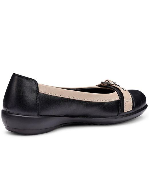 Hotter Blue Sparrow Flat Pumps