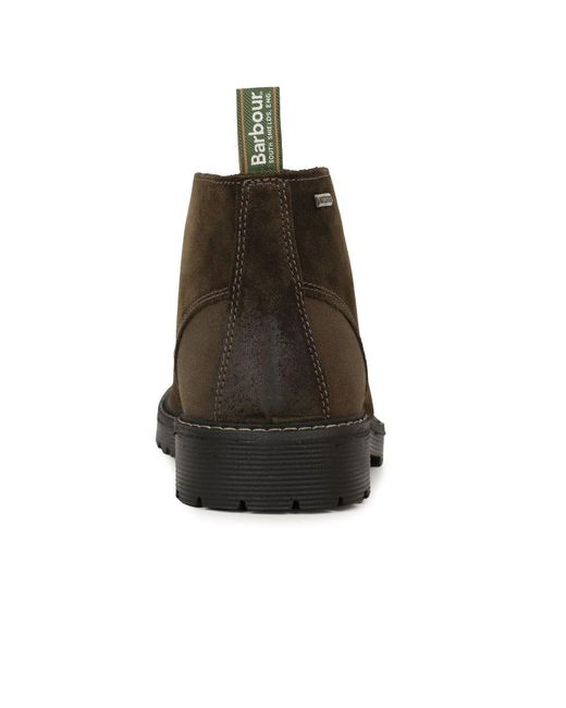 Barbour Brown Maxwell Chukka Boots for men