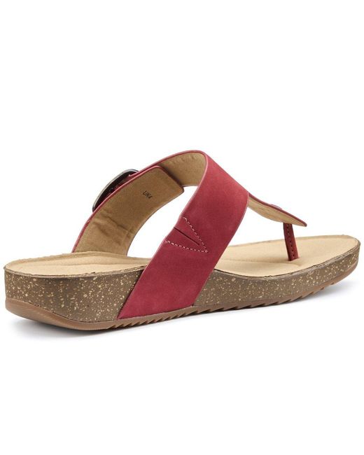 Hotter Pink Resort Toe Post Sandals