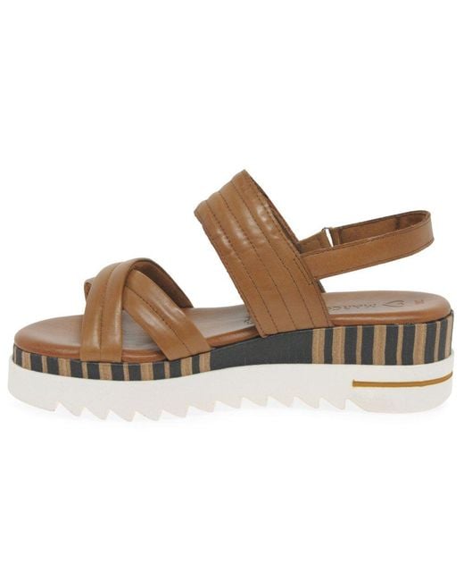 Marco Tozzi Brown Loren Sandals