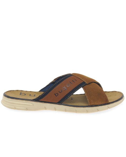 Bugatti Brown Dario Sandals for men