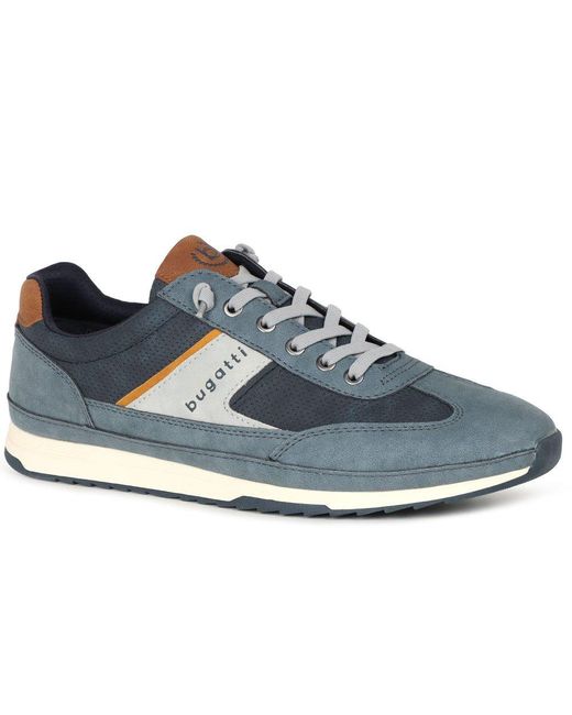 Bugatti Blue Ripple Trainers for men