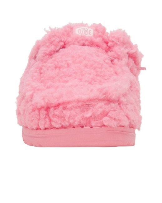 HeyDude Pink Wendy Slippers