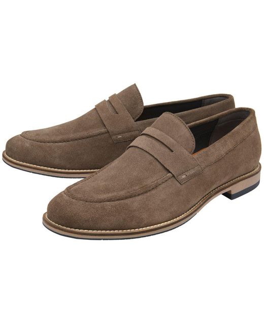 Frank Wright Brown Turnbull Loafers for men