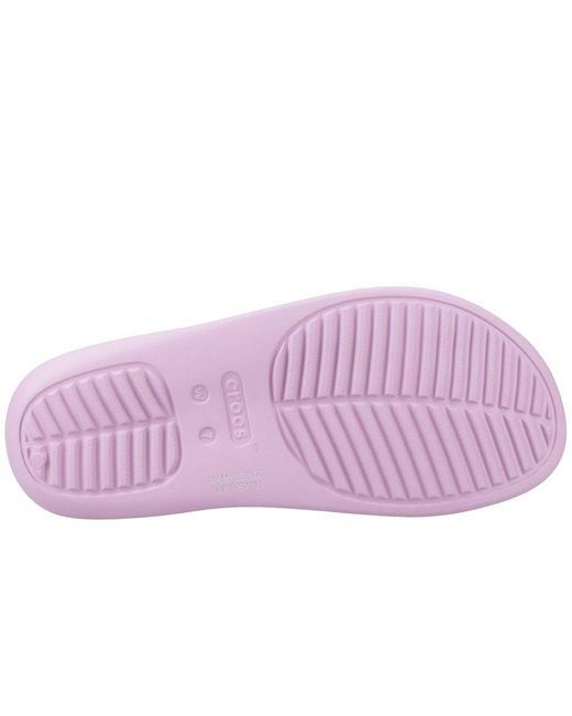 CROCSTM Purple Getaway Platform Flip Toe Post Sandals