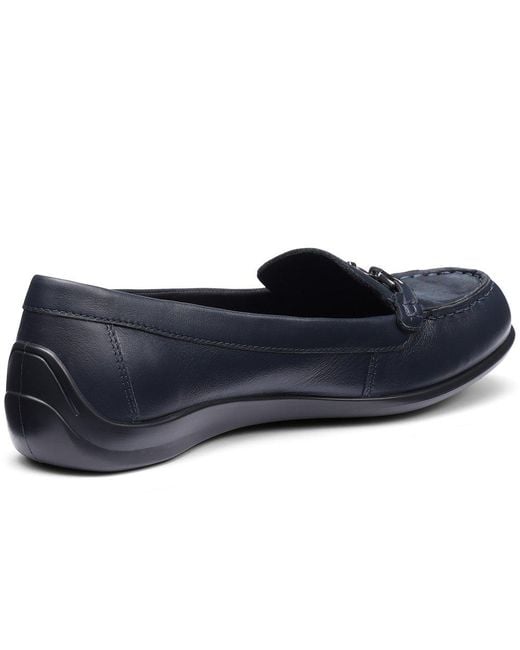Hotter Blue Dover Wide Fit Loafers