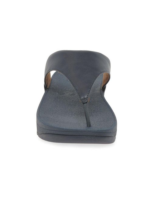Fitflop Blue Lulu Leather Sandal