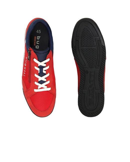 Bugatti Red Trove Trainers for men