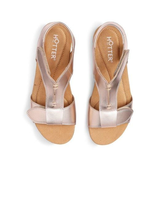 Hotter Metallic Rysy Sandals