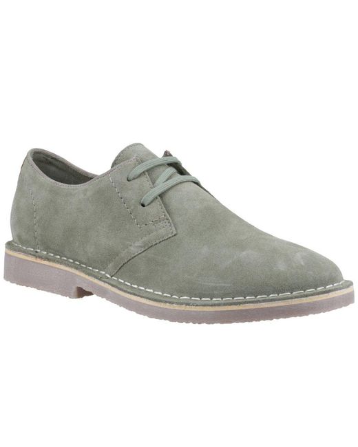 Hush Puppies Gray Scout Lace Up Shoes for men