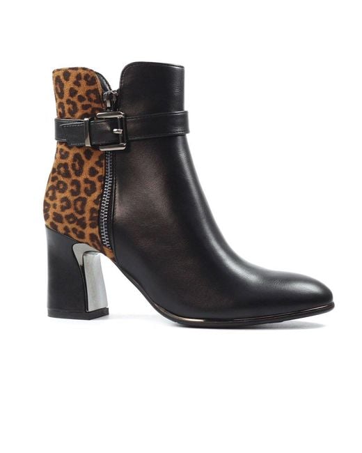 Lunar Black Shaw Ankle Boots