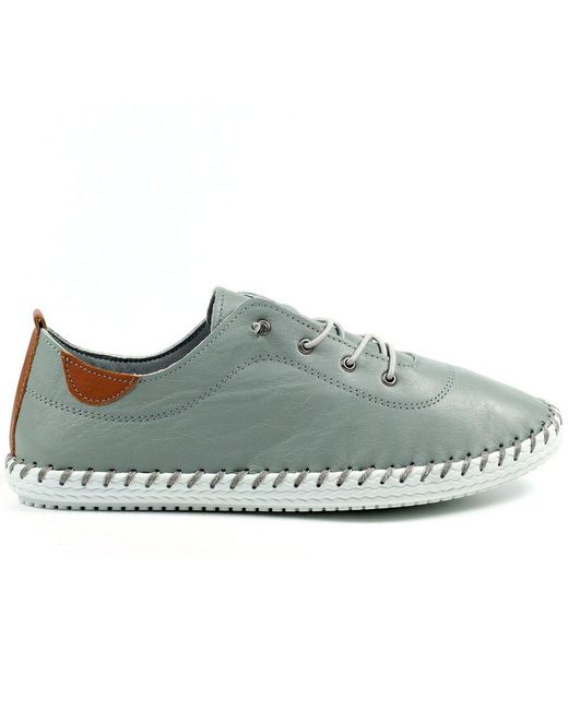 Lunar Gray St Ives Plimsoll Trainers