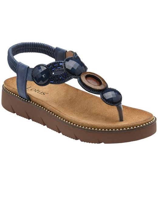 Lotus Blue Alcina Sandals