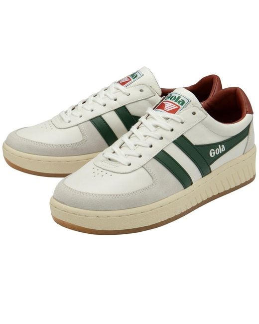 Gola White Grandslam Classic Trainers Size: 6 for men