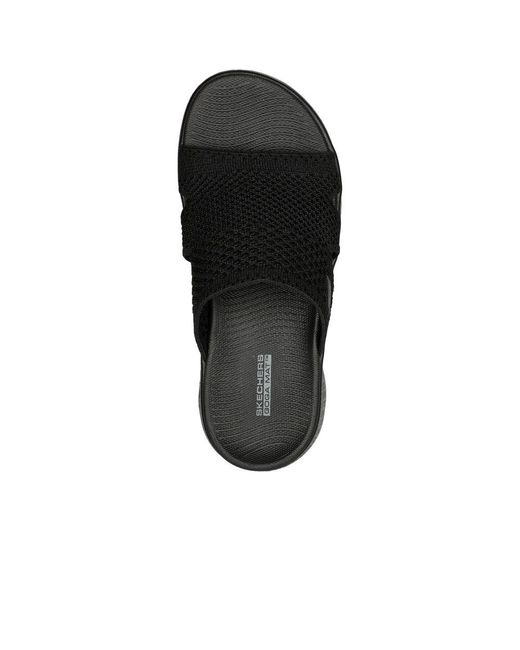 Skechers Black Go Walk Flex Elation Sandals