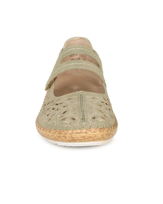 Rieker Natural Delia Mary Jane Shoes