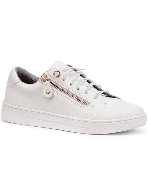 Hotter White Leonie Trainers