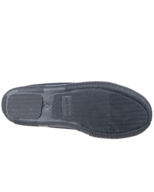 Cotswold Blue Alberta Moccasin Slippers for men